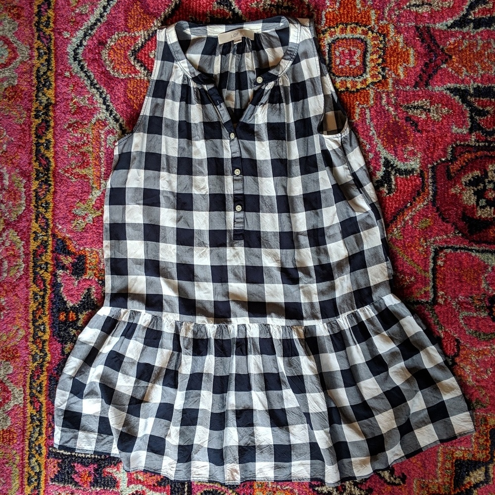 LOFT gingham dress